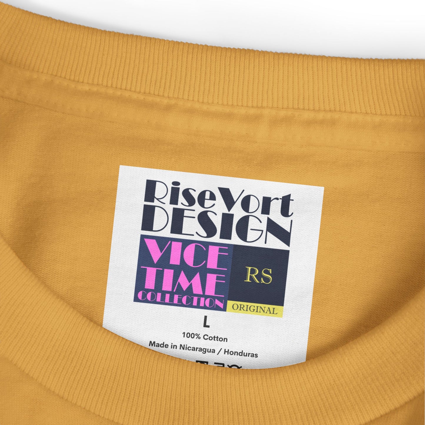Retro Grid "Old Times" 100% Cotton Tee | Vice Time Collection