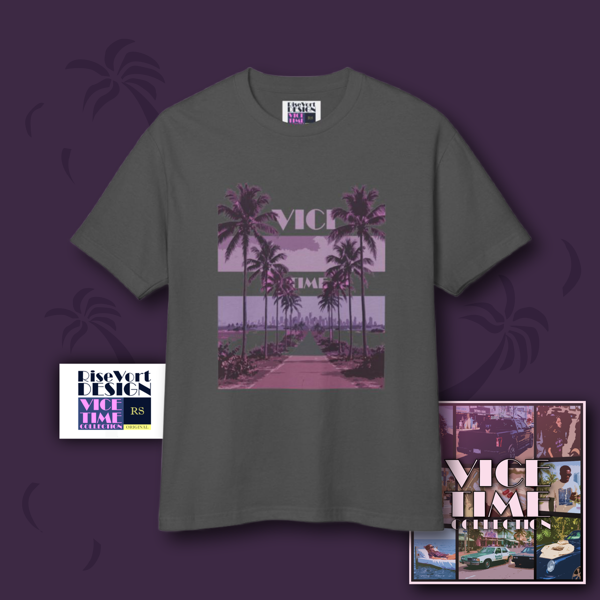 Washed Palm Trees Retro Tee