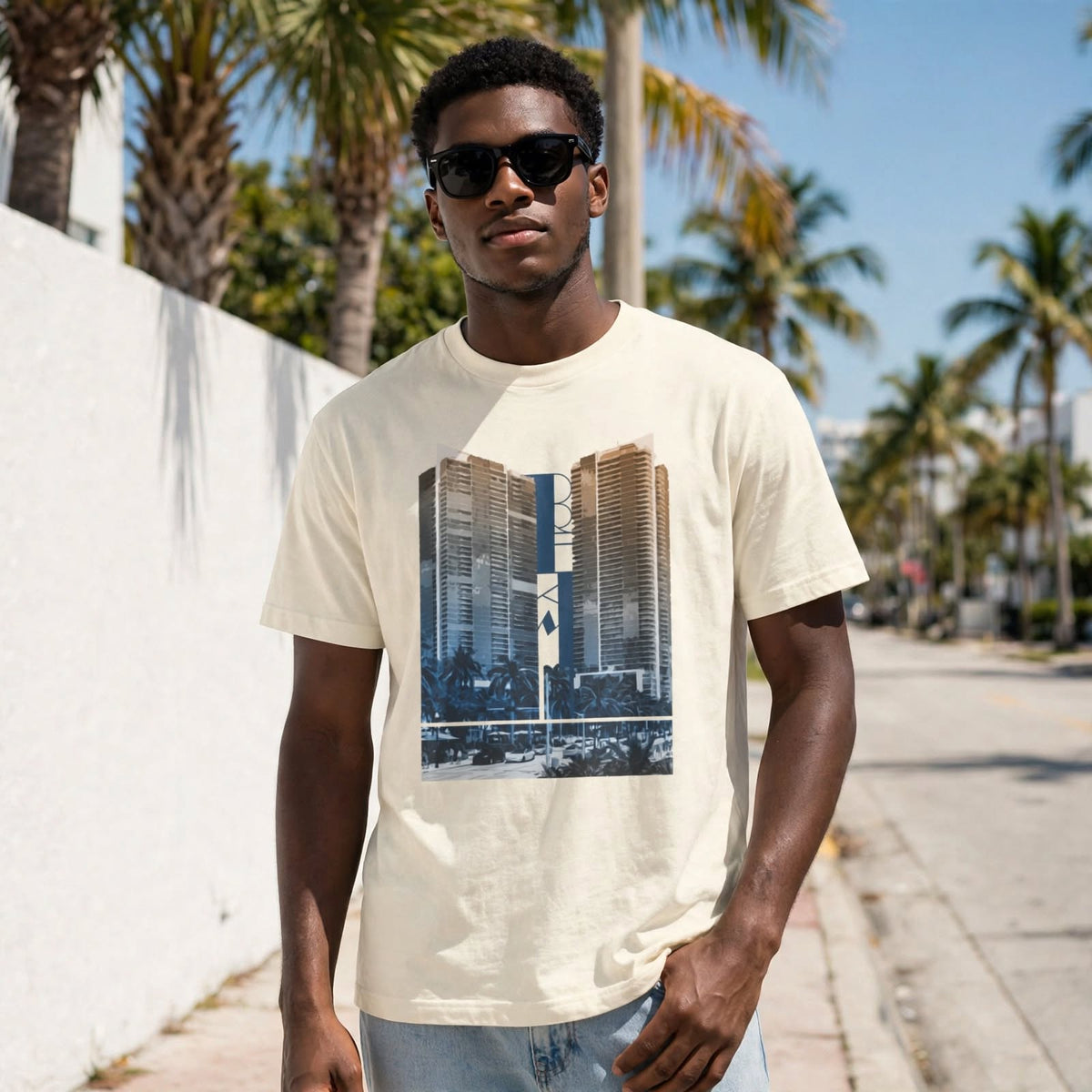 Miami Skyline Dream Graphic Tee