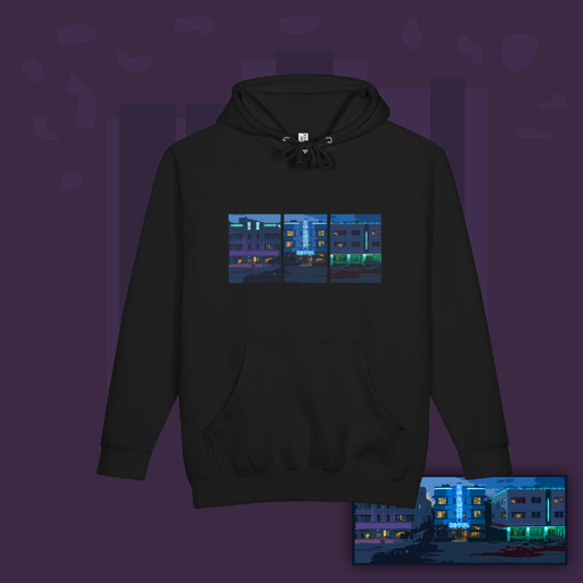 Miami Neon Nights Graphic Heavyweight Hoodie