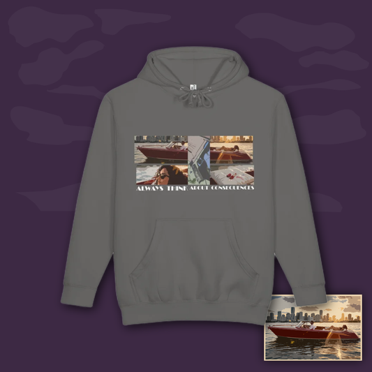 Miami Vice Consequences Heavyweight Hoodie (SAVE $10)